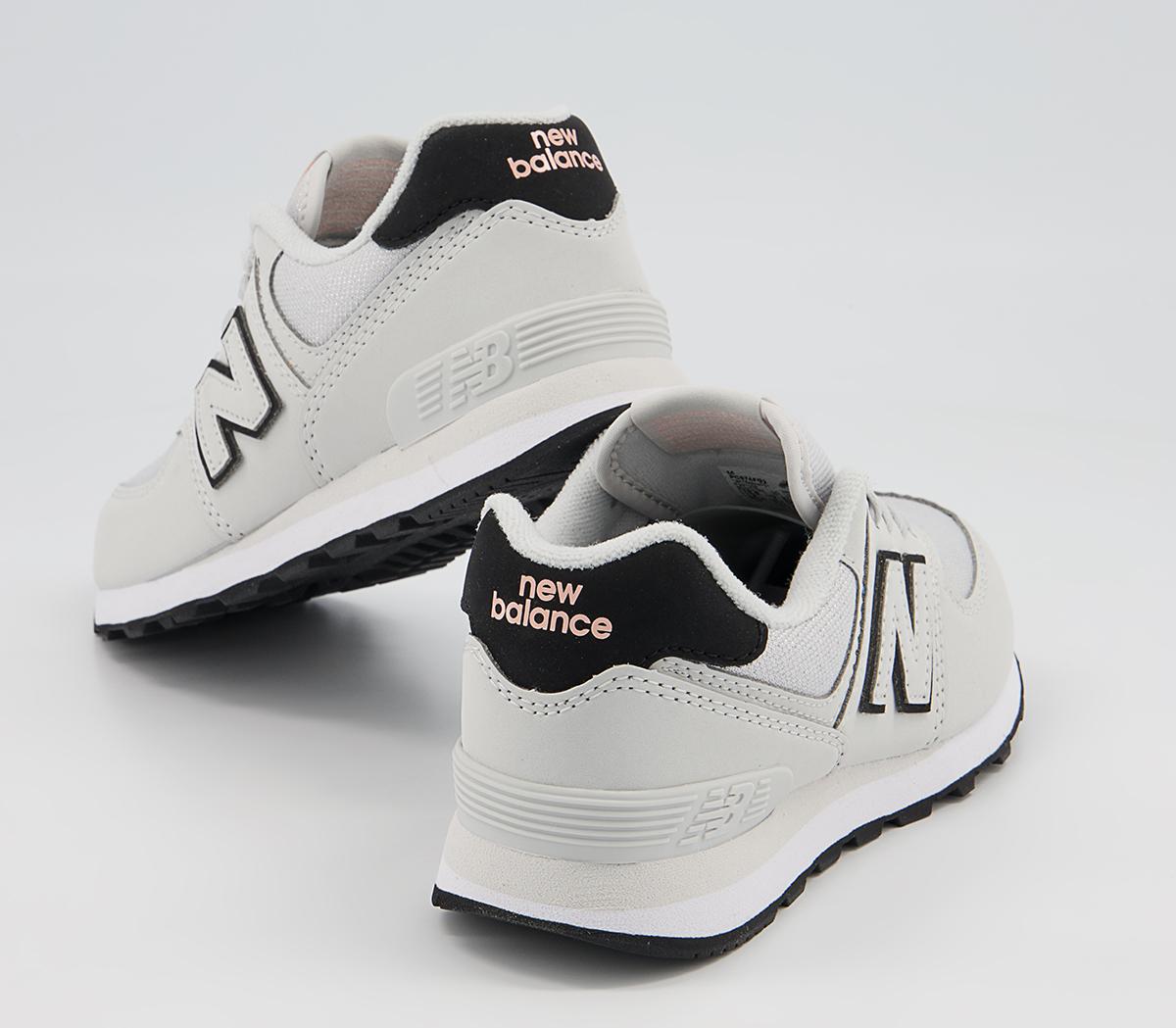 New Balance 574 Kids Trainers New Balance 574 Kids Trainers White Black