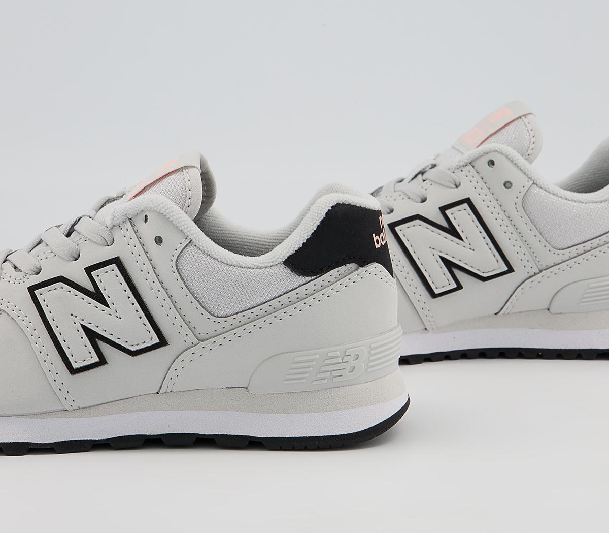 New Balance 574 Kids Trainers New Balance 574 Kids Trainers White Black