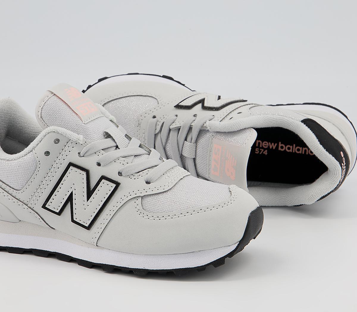 New Balance 574 Kids Trainers New Balance 574 Kids Trainers White Black