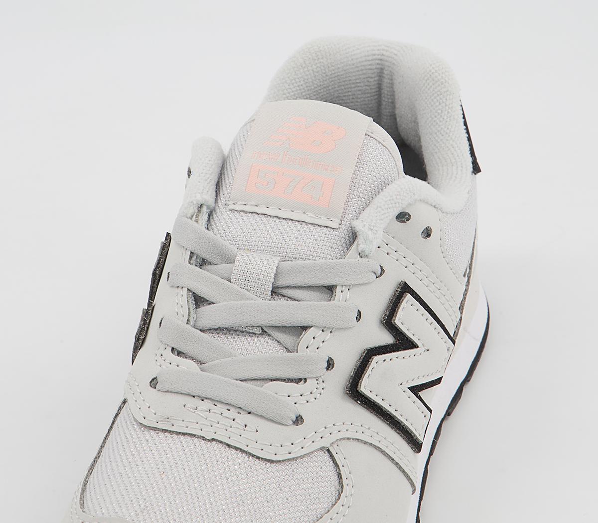New Balance 574 Kids Trainers New Balance 574 Kids Trainers White Black