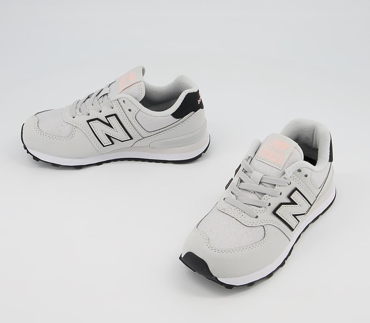 New Balance 574 Kids Trainers New Balance 574 Kids Trainers White Black