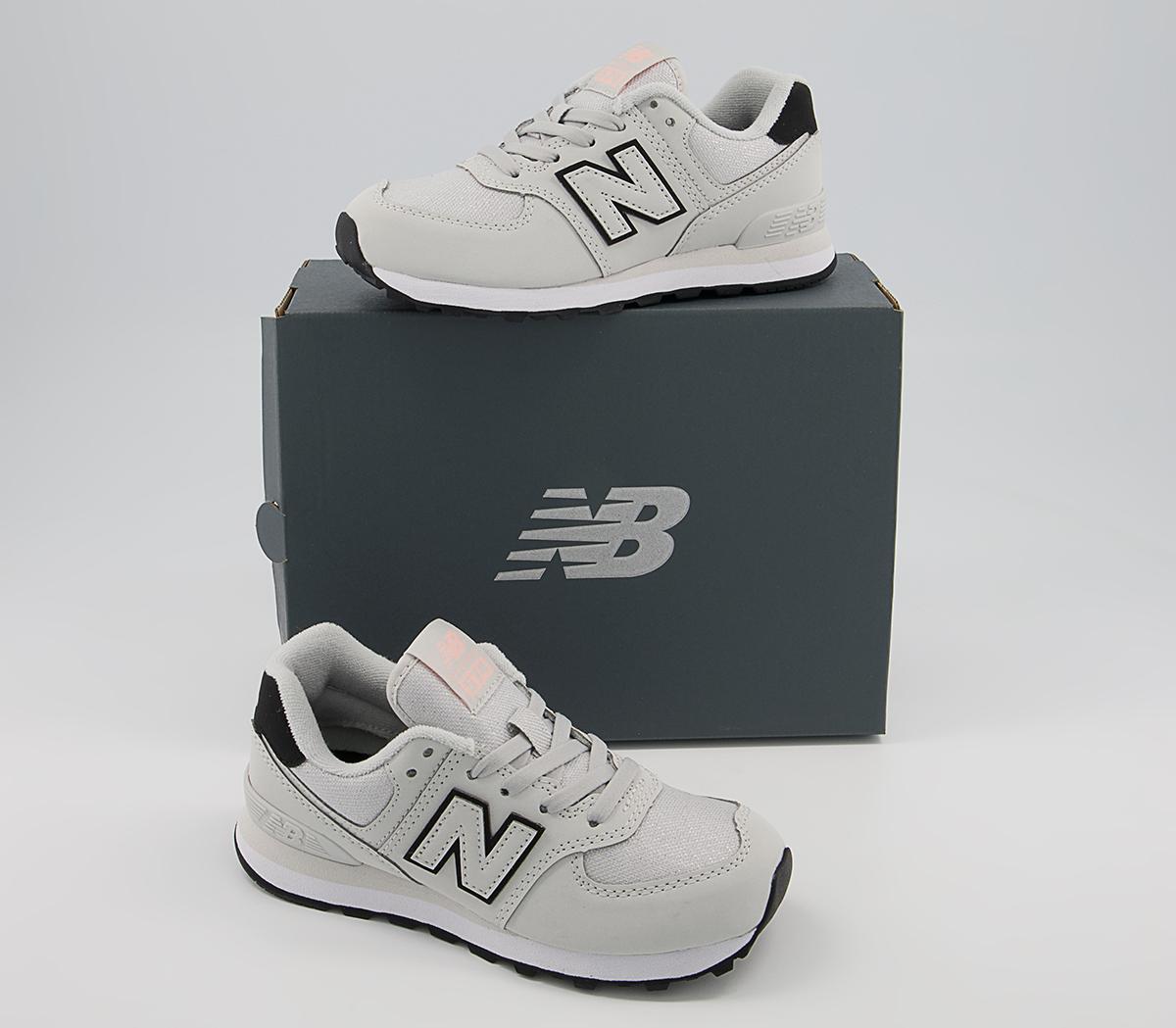 New Balance 574 Kids Trainers New Balance 574 Kids Trainers White Black