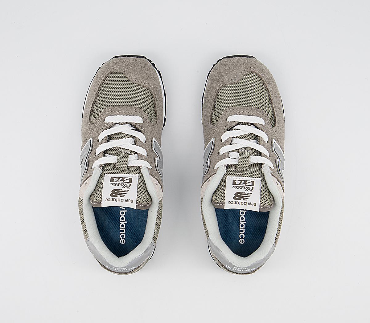 New Balance 574 Kids Trainers New Balance 574 Kids Trainers Grey White
