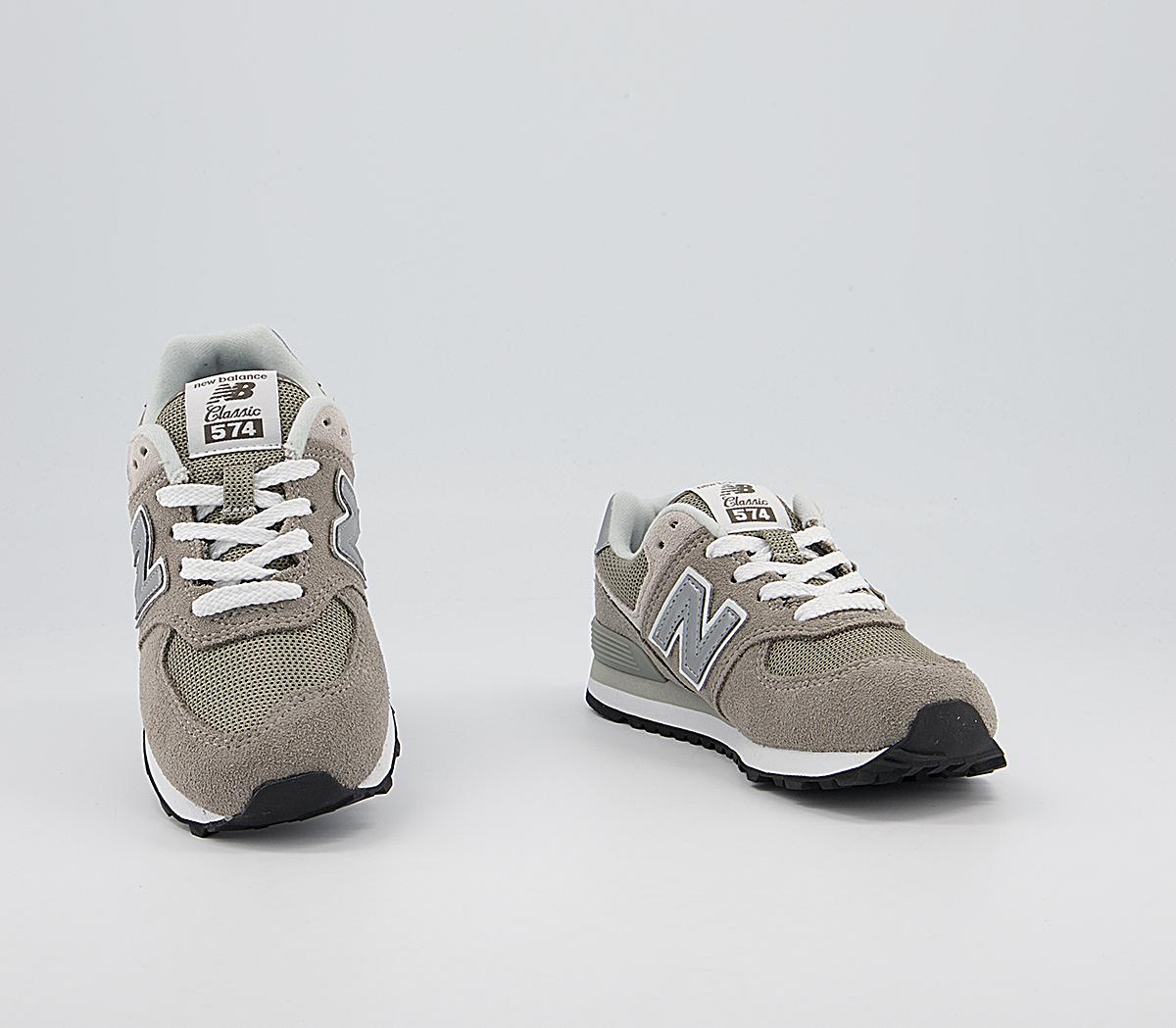 New Balance 574 Kids Trainers New Balance 574 Kids Trainers Grey White