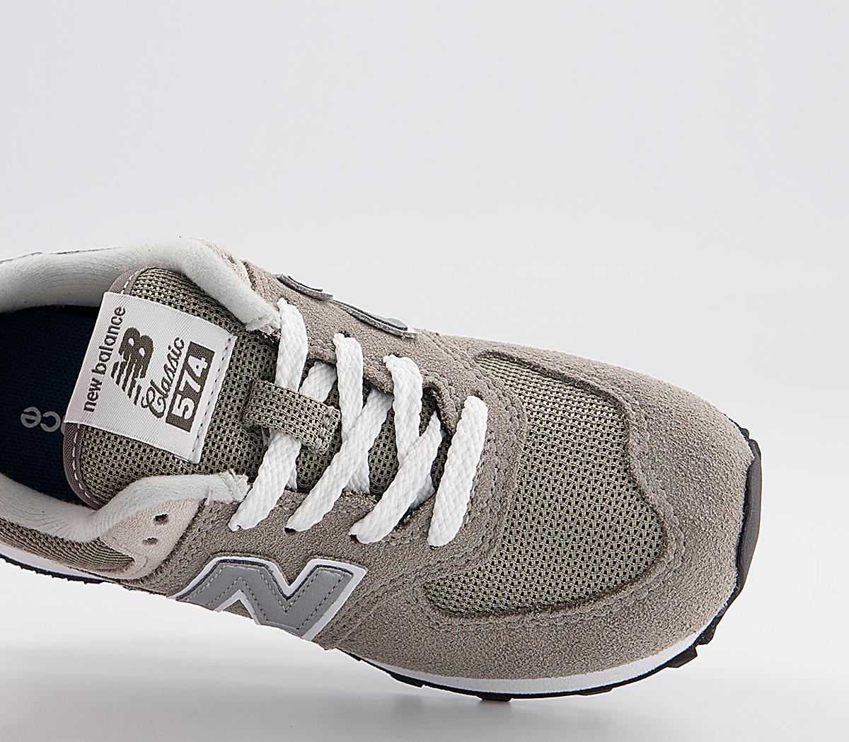New Balance 574 Kids Trainers New Balance 574 Kids Trainers Grey White