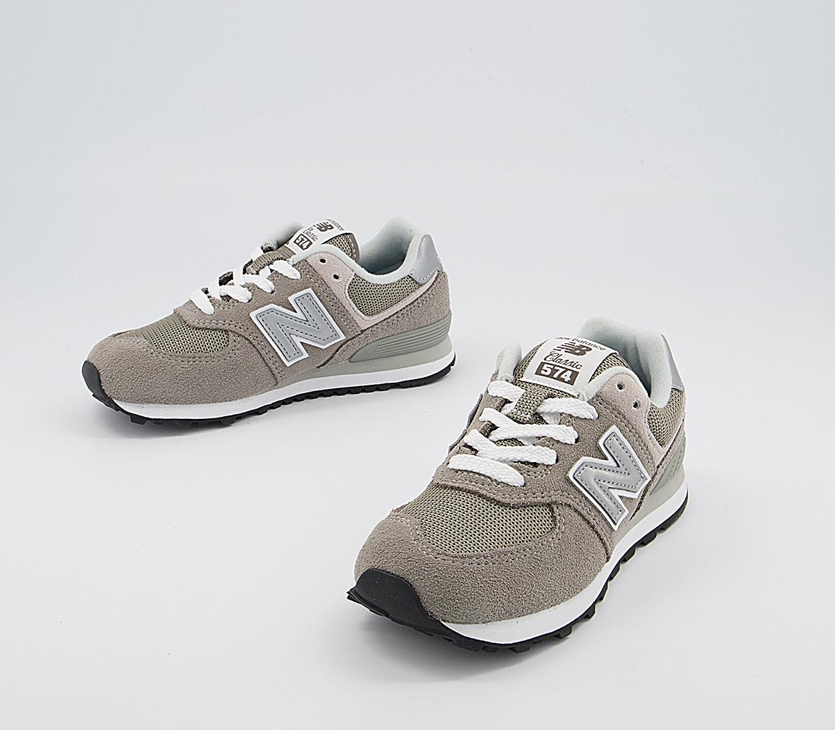New Balance 574 Kids Trainers New Balance 574 Kids Trainers Grey White