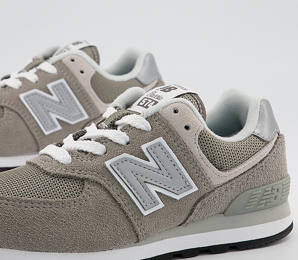New Balance 574 Kids Trainers New Balance 574 Kids Trainers Grey White