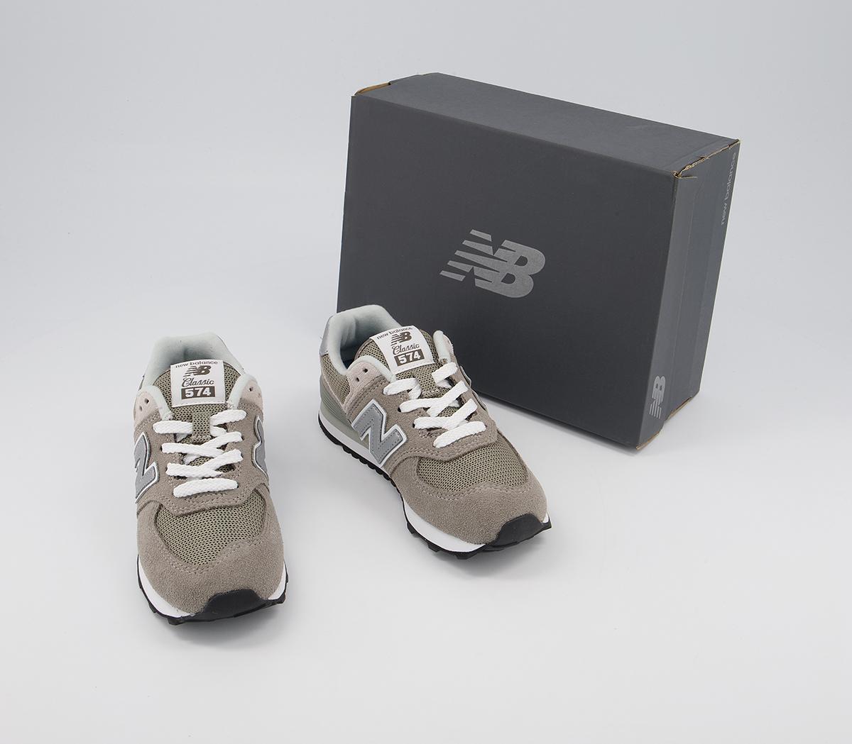 New Balance 574 Kids Trainers New Balance 574 Kids Trainers Grey White