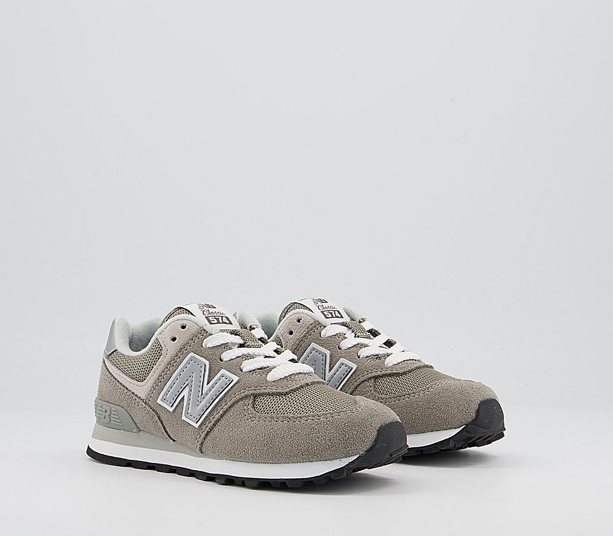 New Balance 574 Kids Trainers New Balance 574 Kids Trainers Grey White