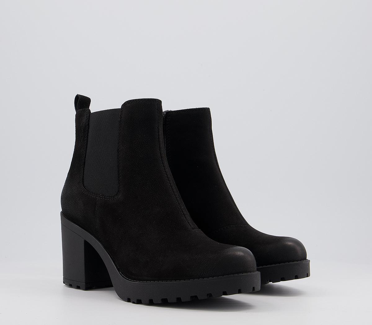 Vagabond Shoemakers Grace Heeled Chelsea Boots Vagabond Shoemakers Grace Heeled Chelsea Boots Black Nubuck