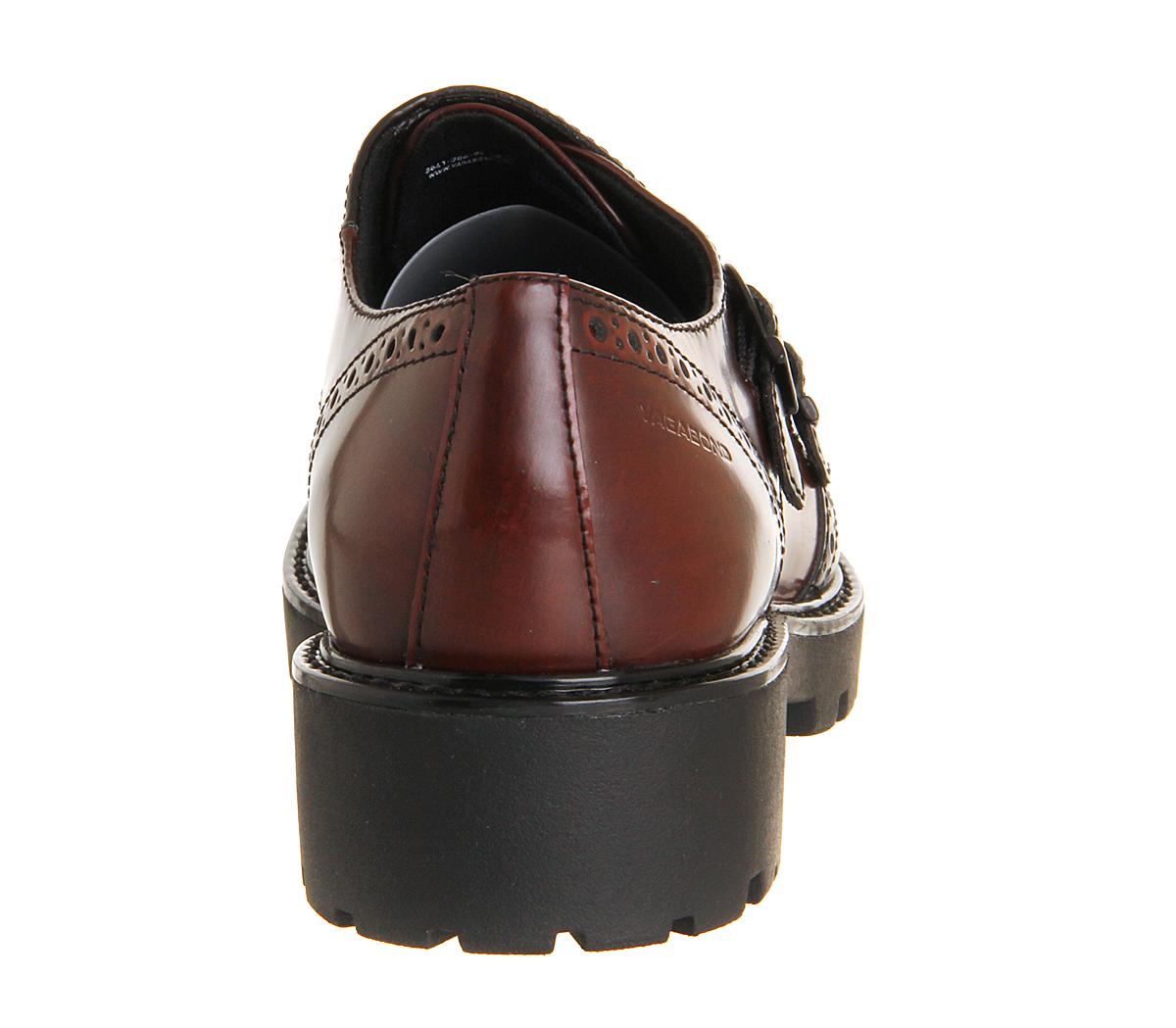 Vagabond ShoemakersKenvova Double MonkBlack Burgundy Leather