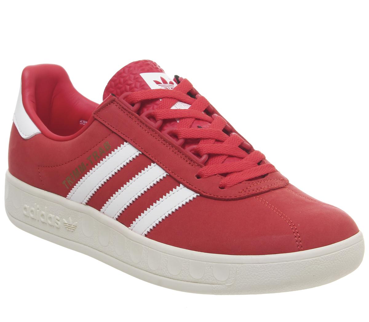 adidasTrimm Trab TrainersActive Red White Gold