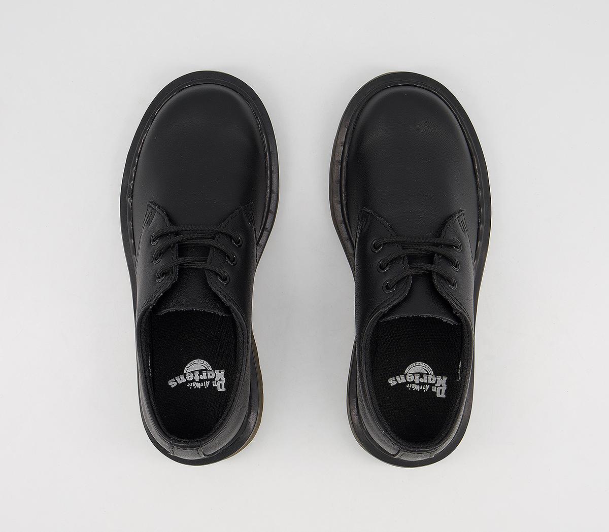 Dr. Martens3 Eye Lace Junior ShoesBlack Leather
