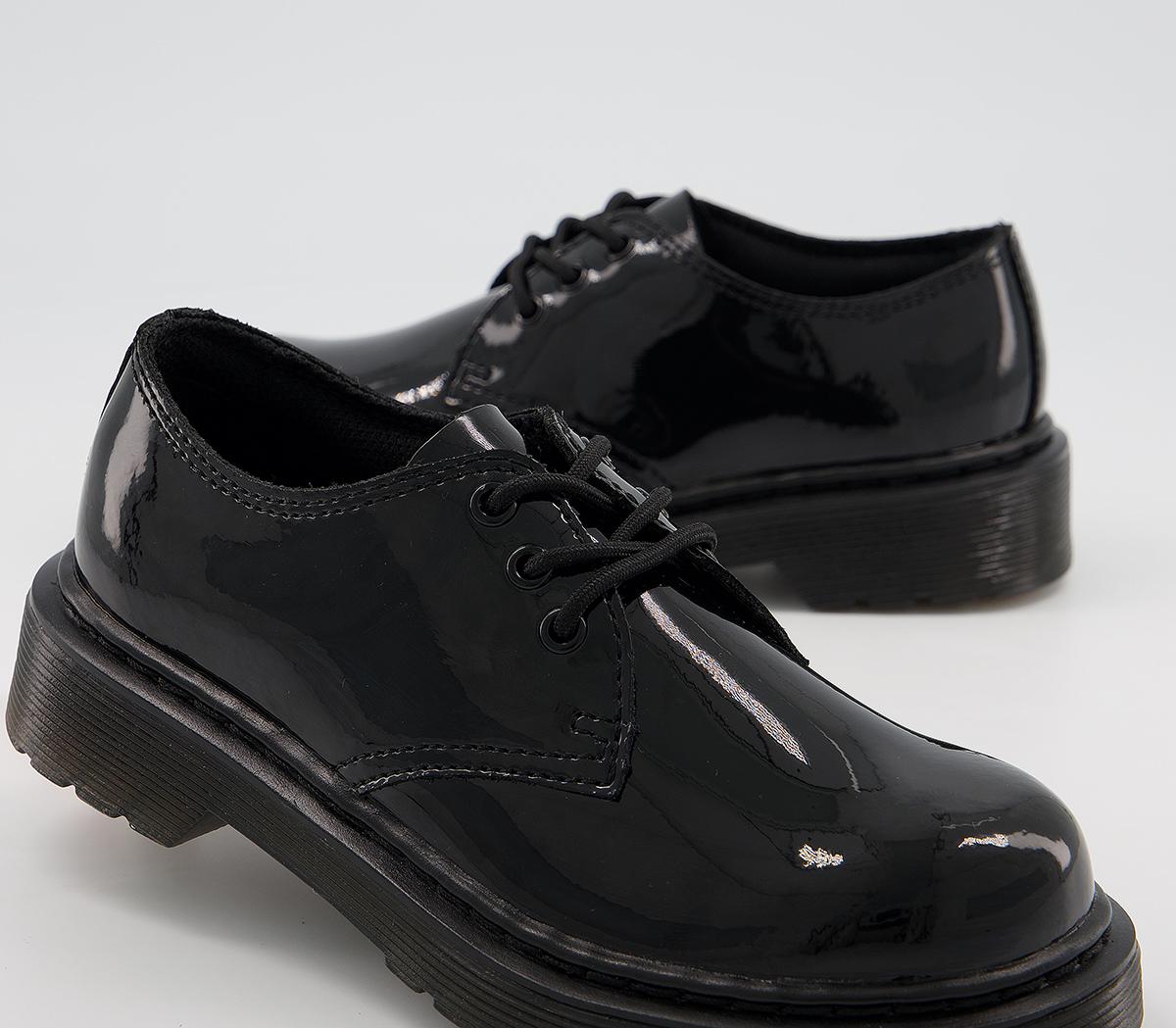 Dr. Martens 3 Eye Junior Lace Shoes Dr. Martens 3 Eye Junior Lace Shoes Black Patent