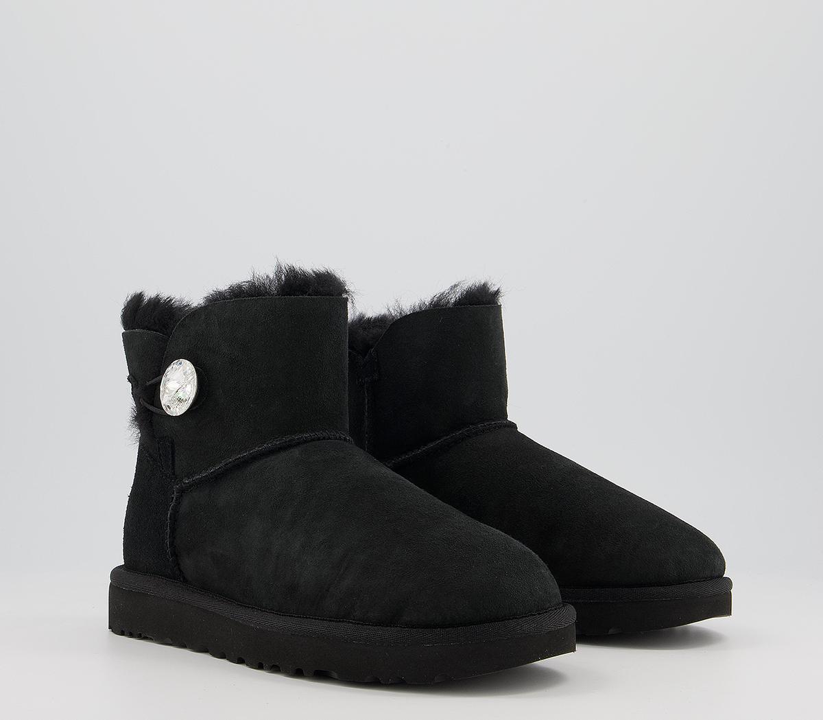 Ladies Boots Ugg Boots Classic Bling Mini Schwarz UGG Mini Bailey
