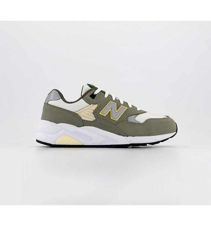 New Balance Mt580 Trainers Olive Leaf Raw Cashew In Green