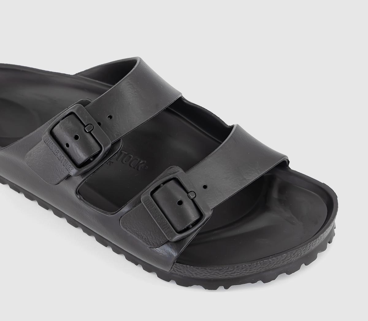 Birkenstock Arizona Two Strap Sandals M Black Eva Mens Kings Cross