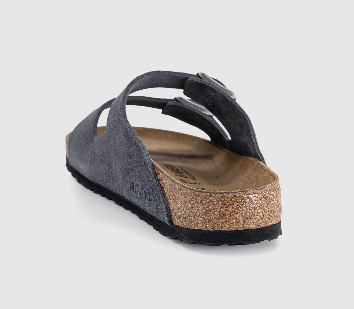 BIRKENSTOCKArizona Two Strap SandalsCharcoal Suede