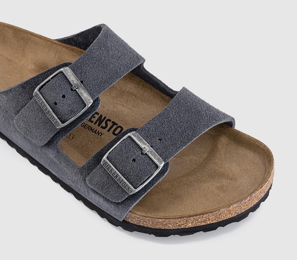 BIRKENSTOCKArizona Two Strap SandalsCharcoal Suede