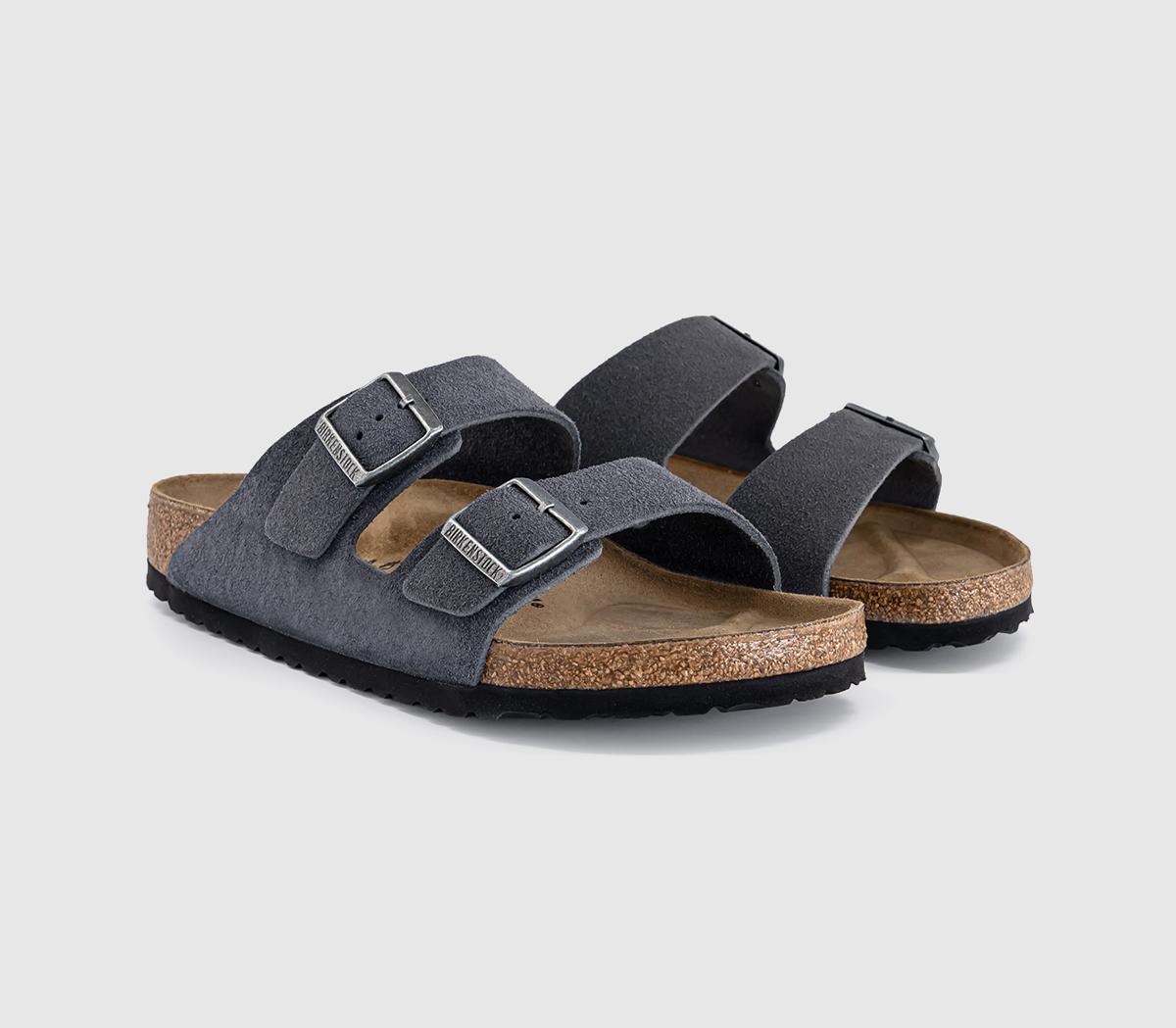 BIRKENSTOCKArizona Two Strap SandalsCharcoal Suede