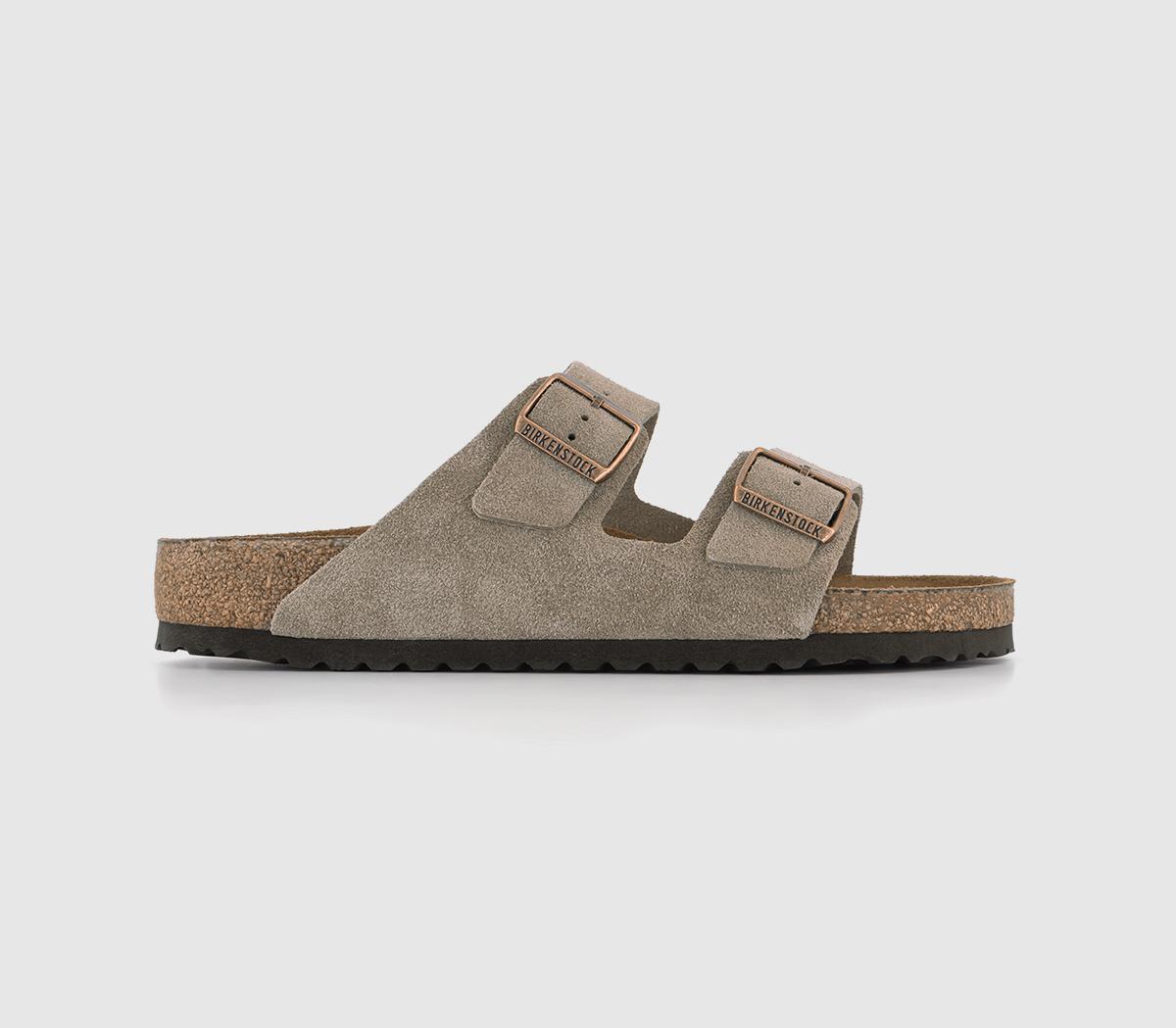Arizona Two Strap Sandals Taupe
