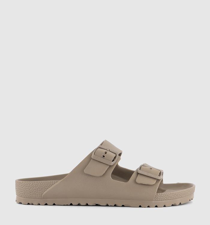 BIRKENSTOCK Arizona Two Strap Sandals Gray Taupe Eva