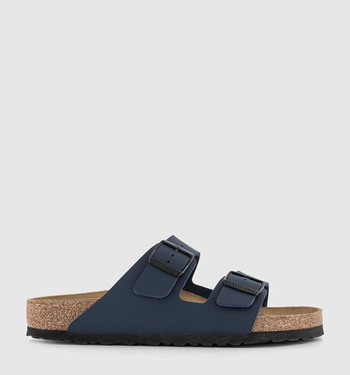 BIRKENSTOCK Arizona Two Strap Sandals Blue Birko Flor