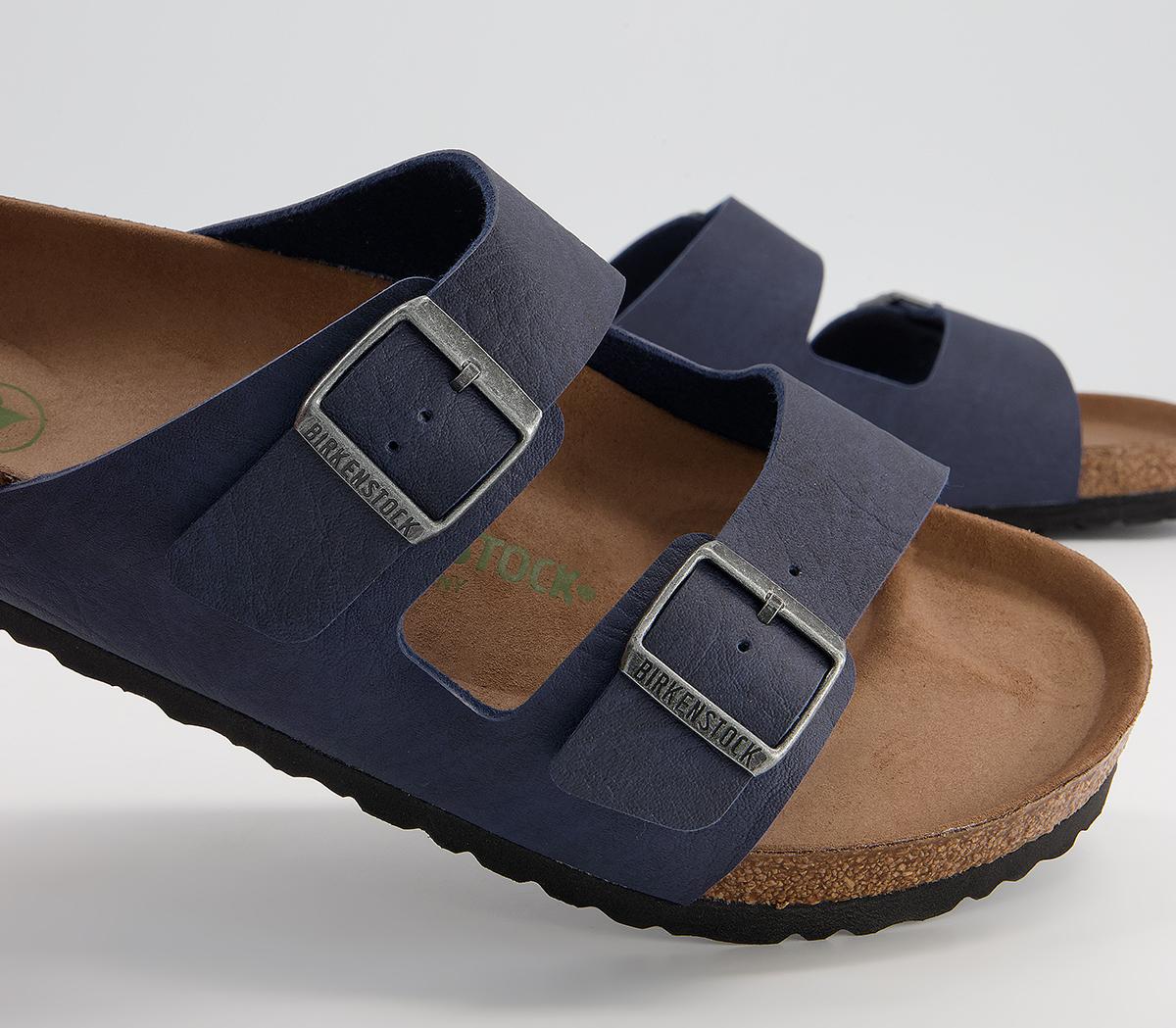 BIRKENSTOCK Arizona Two Strap Sandals BIRKENSTOCK Arizona Two Strap Sandals Navy Saddle Matt Vegan