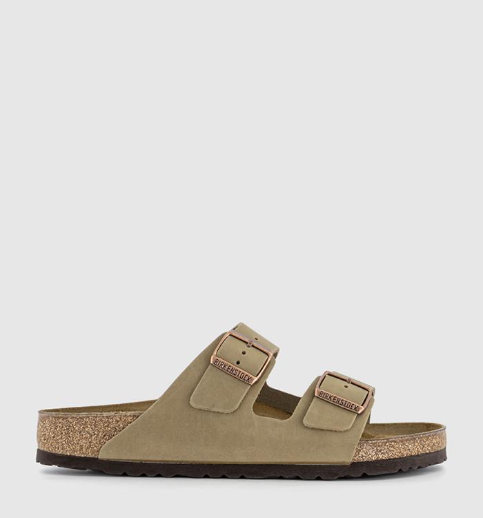 BIRKENSTOCK Arizona Two Strap Sandals Tobacco Brown Oiled Leather