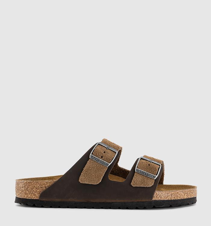 BIRKENSTOCK Arizona Two Strap Sandals Dark Tea Mix