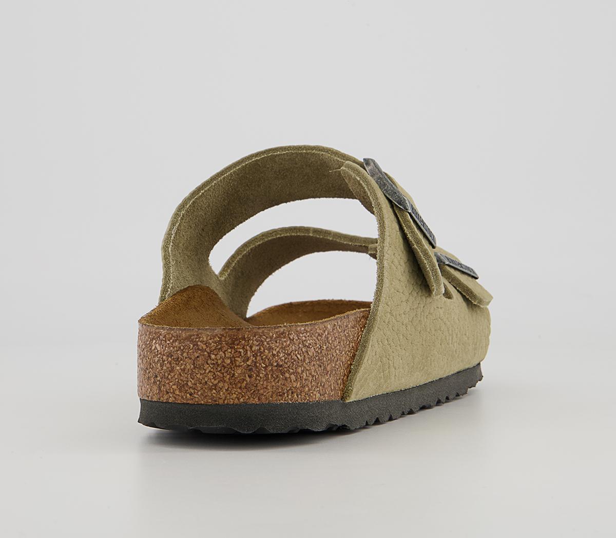 BIRKENSTOCK Arizona Two Strap Sandals BIRKENSTOCK Arizona Two Strap Sandals Desert Buck Faded Khaki