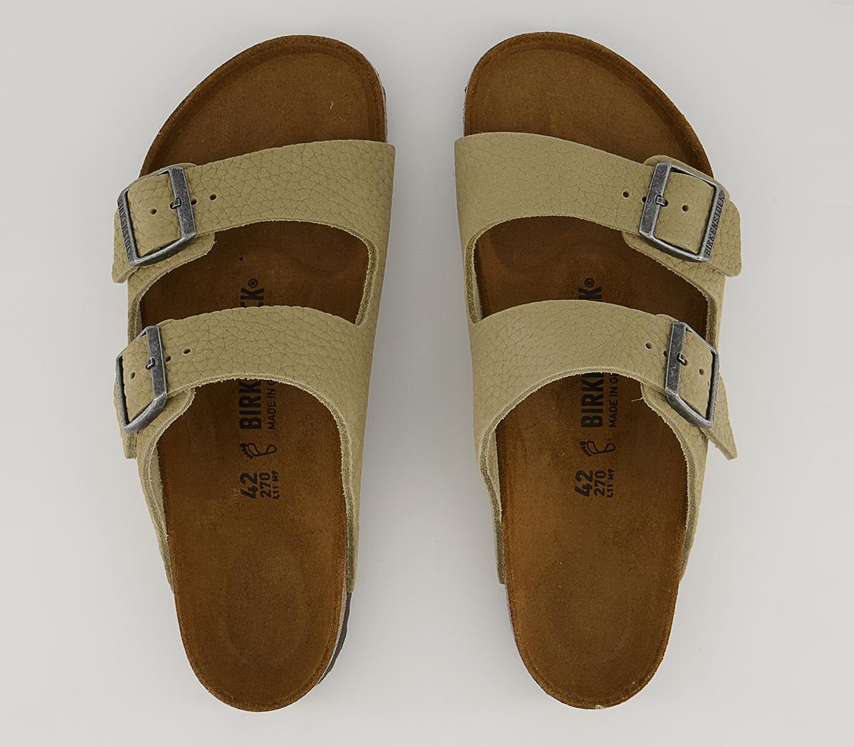 BIRKENSTOCK Arizona Two Strap Sandals BIRKENSTOCK Arizona Two Strap Sandals Desert Buck Faded Khaki