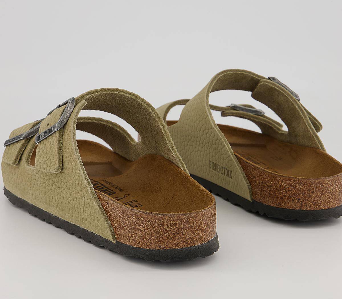 BIRKENSTOCK Arizona Two Strap Sandals BIRKENSTOCK Arizona Two Strap Sandals Desert Buck Faded Khaki