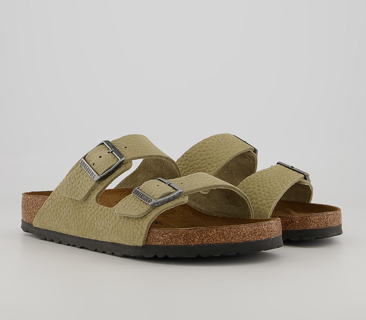 BIRKENSTOCK Arizona Two Strap Sandals BIRKENSTOCK Arizona Two Strap Sandals Desert Buck Faded Khaki
