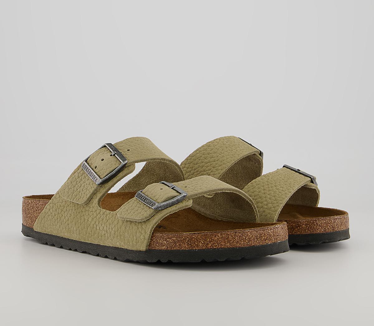 BIRKENSTOCK Arizona Two Strap Sandals Desert Buck Faded Khaki - Men’s ...