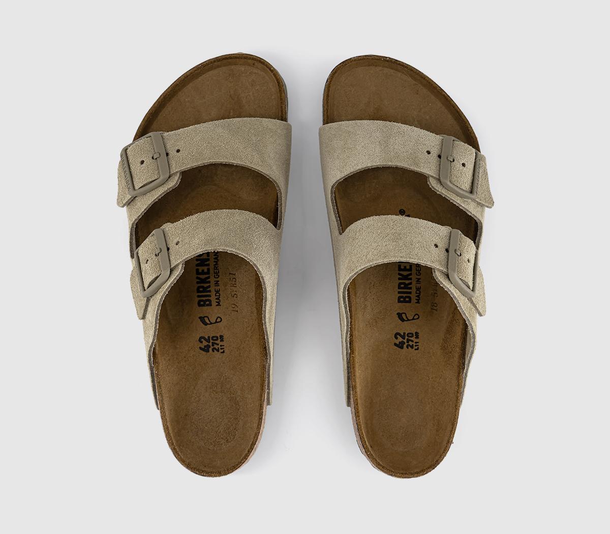 BIRKENSTOCKArizona Two Strap SandalsFaded Khaki Suede