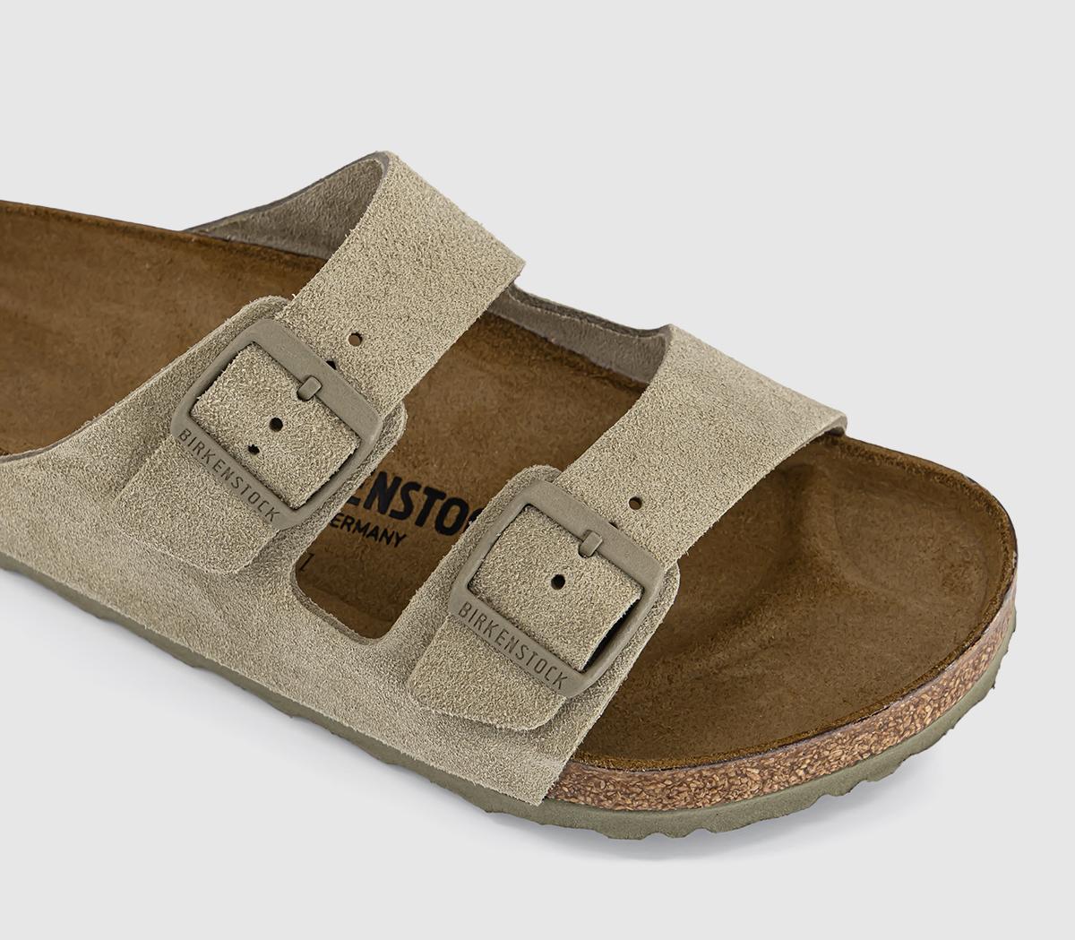 BIRKENSTOCKArizona Two Strap SandalsFaded Khaki Suede