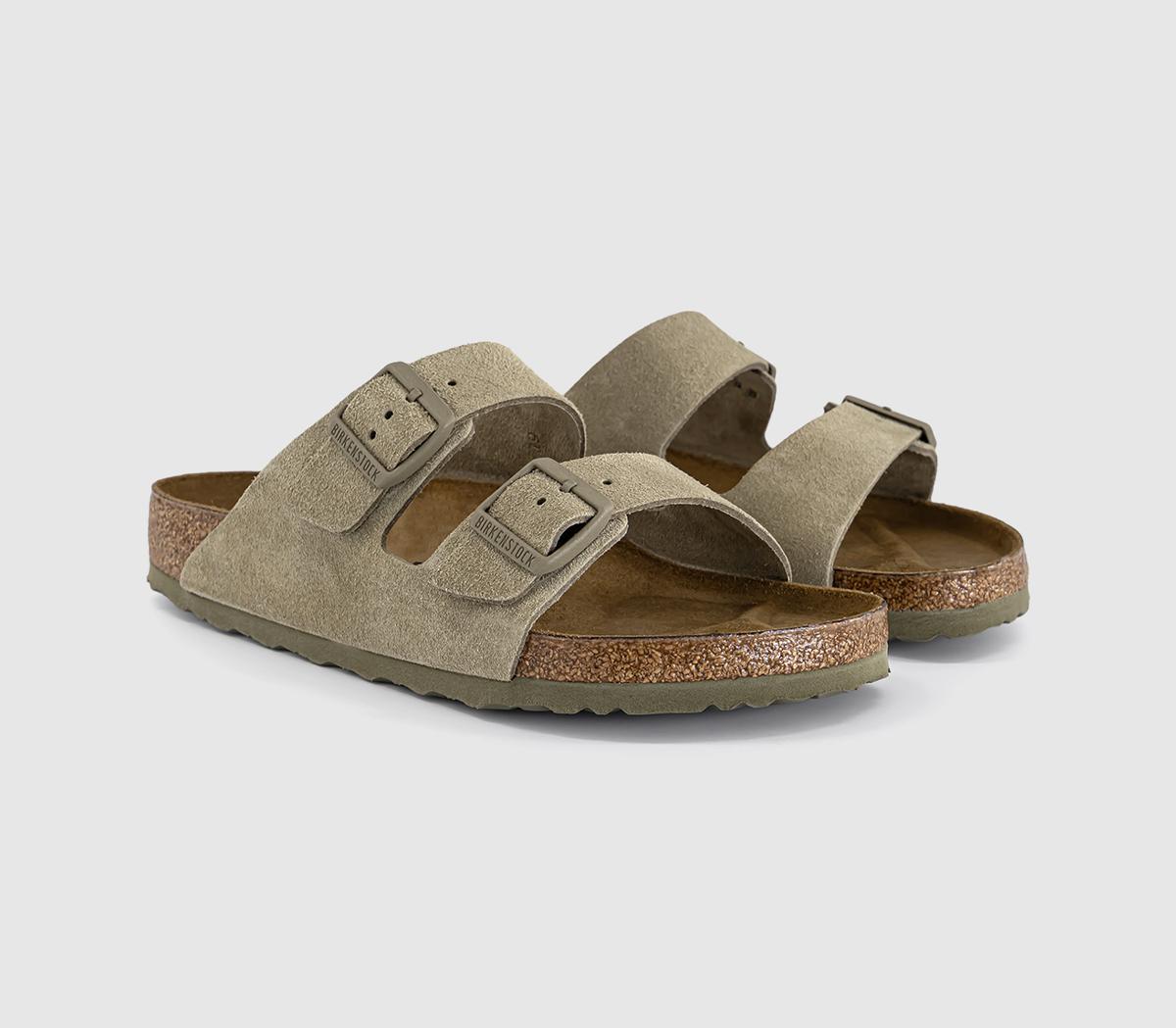 BIRKENSTOCKArizona Two Strap SandalsFaded Khaki Suede