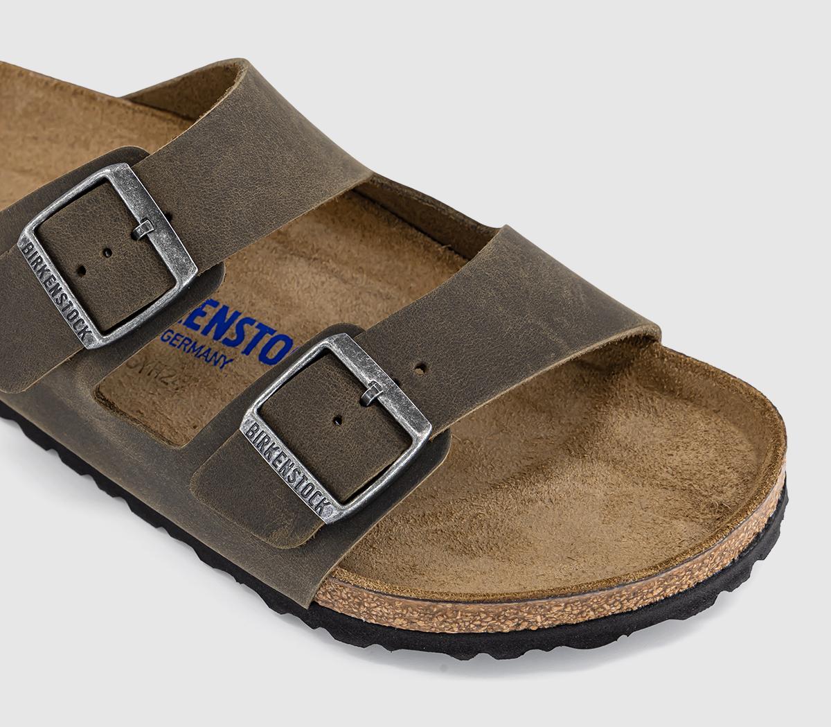 BIRKENSTOCKArizona Two Strap SandalsFaded Khaki Oiled Leather Sfb