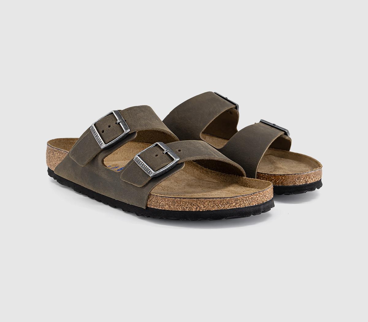 BIRKENSTOCKArizona Two Strap SandalsFaded Khaki Oiled Leather Sfb