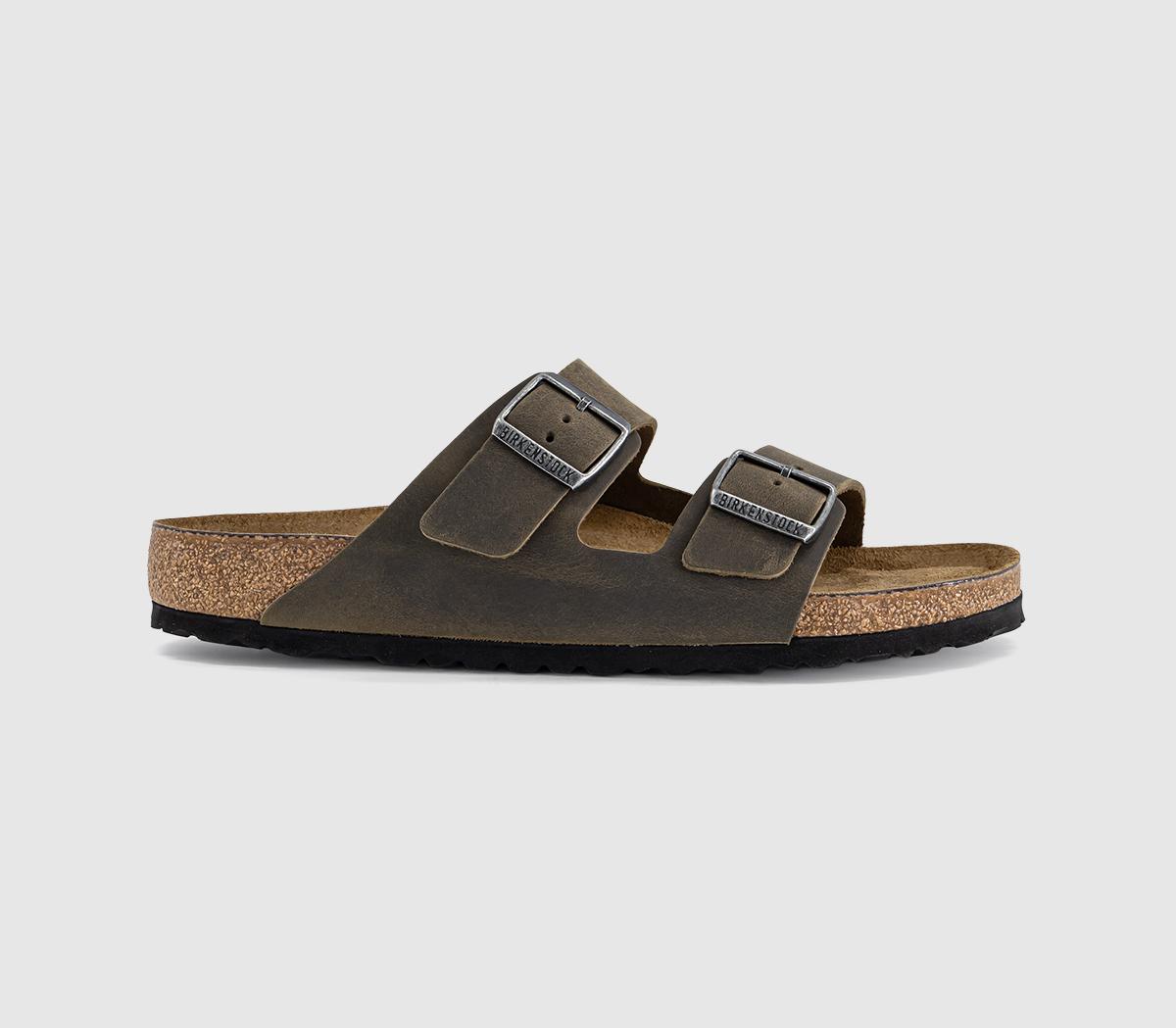 BIRKENSTOCKArizona Two Strap SandalsFaded Khaki Oiled Leather Sfb