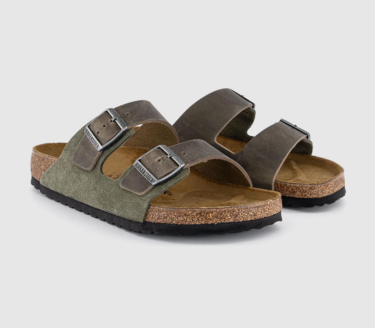 BIRKENSTOCKArizona Two Strap BIRKENSTOCKArizona Two StrapThyme Suede Oiled Leather