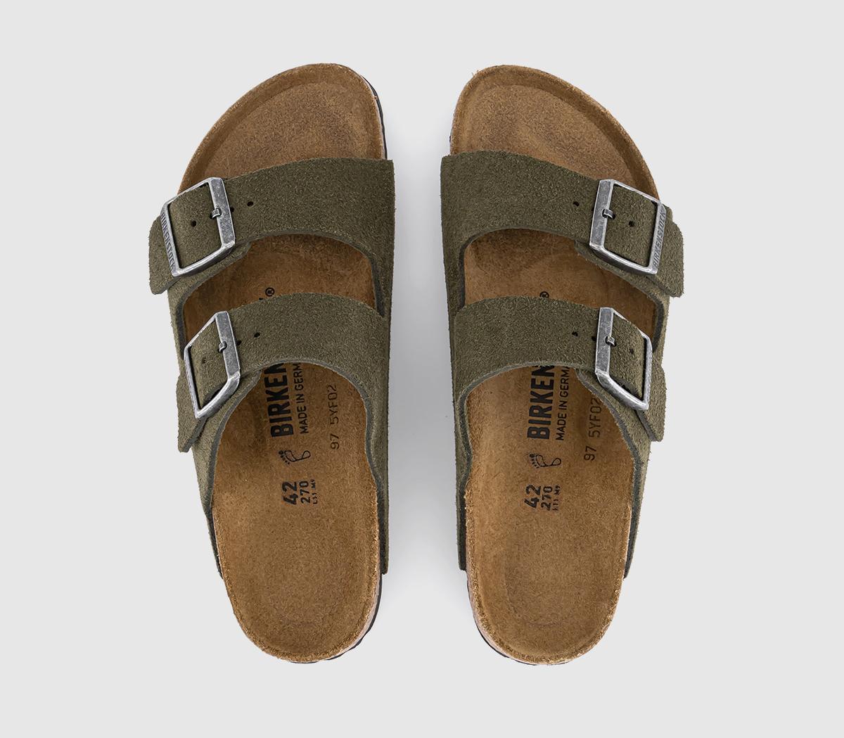 BIRKENSTOCKArizona Two Strap Sandals BIRKENSTOCKArizona Two Strap SandalsSuede Thyme