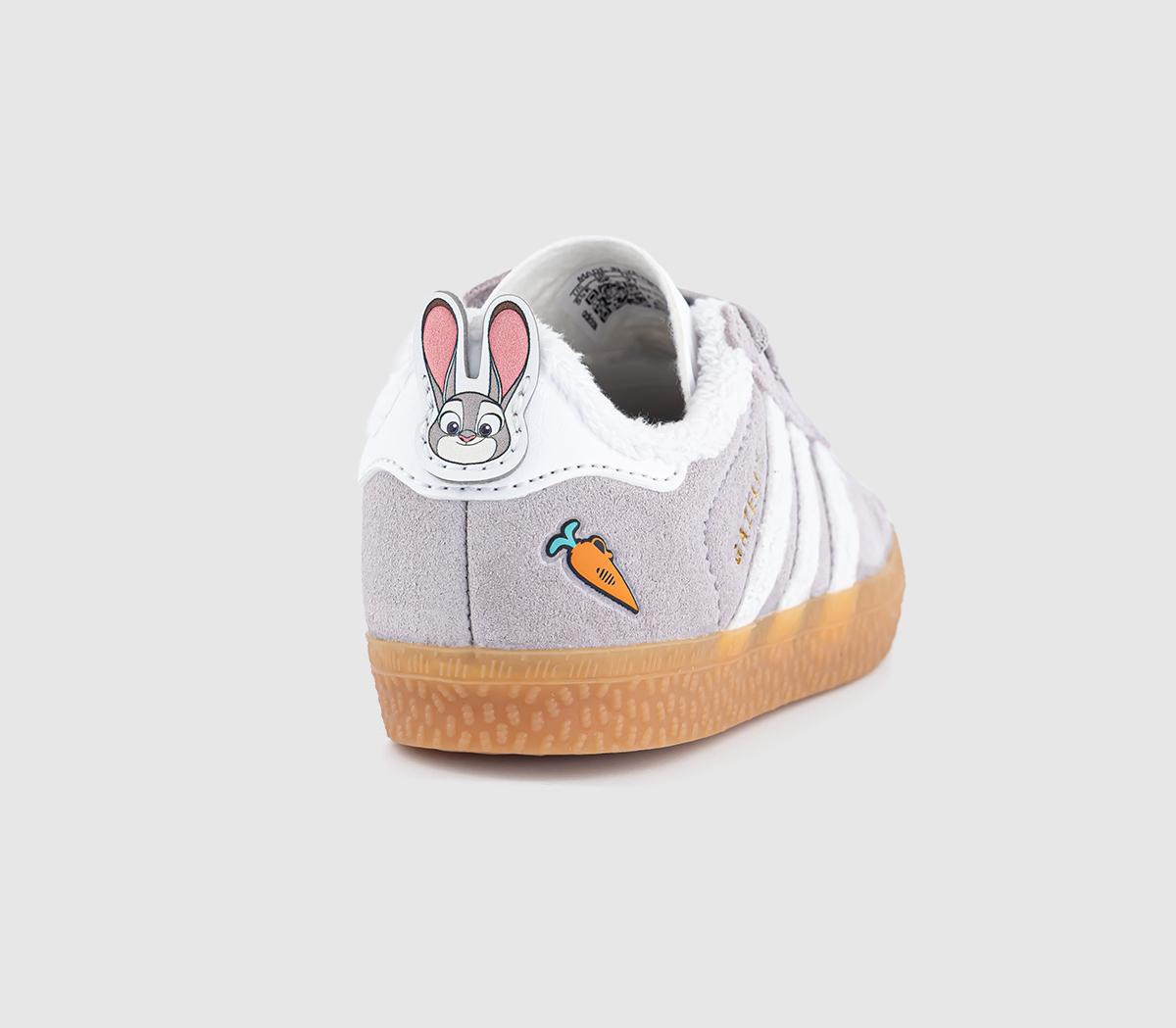 adidasGazelle 2 Zootopia Infant TrainersNeutral White Gum