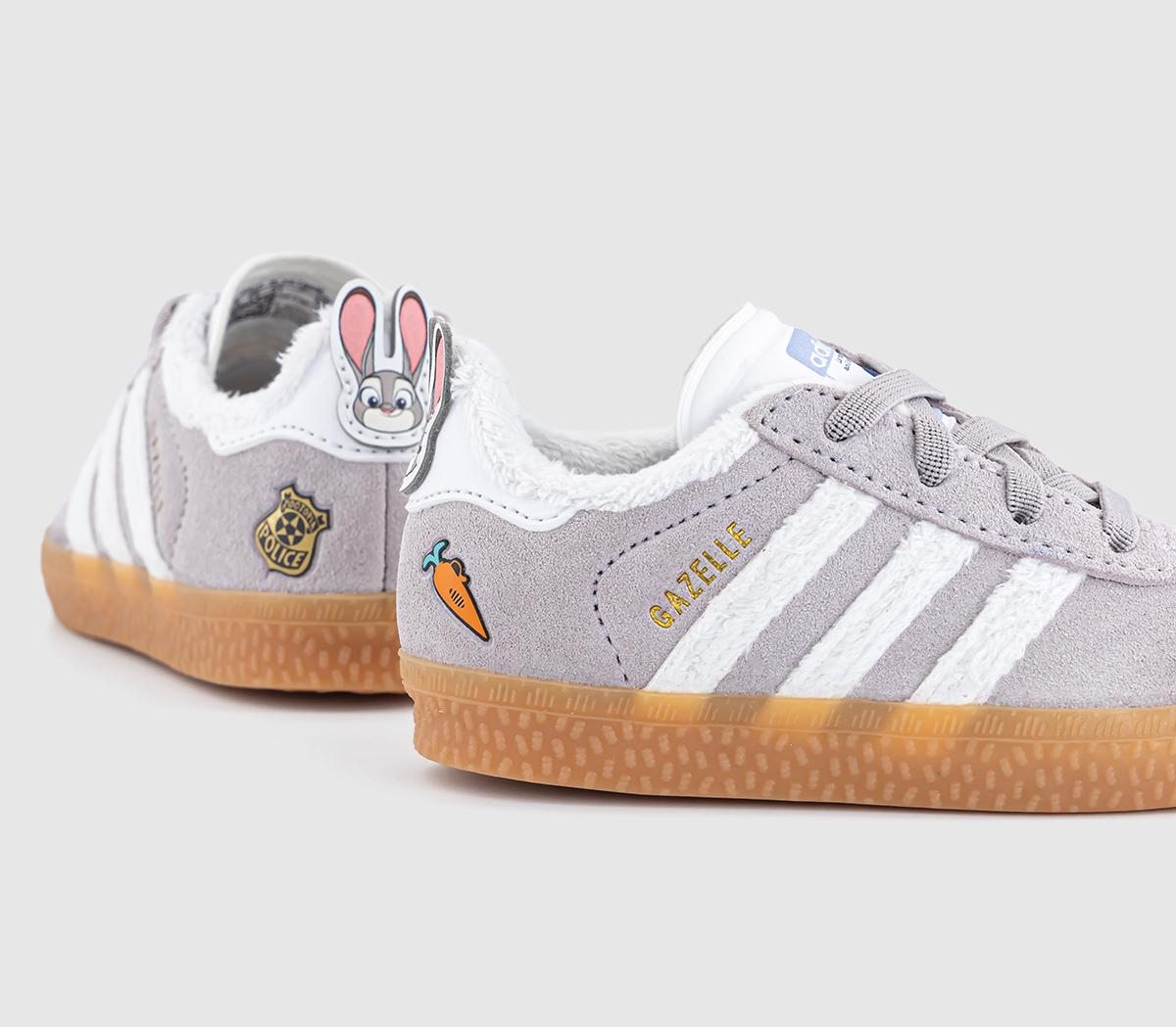 adidasGazelle 2 Zootopia Infant TrainersNeutral White Gum