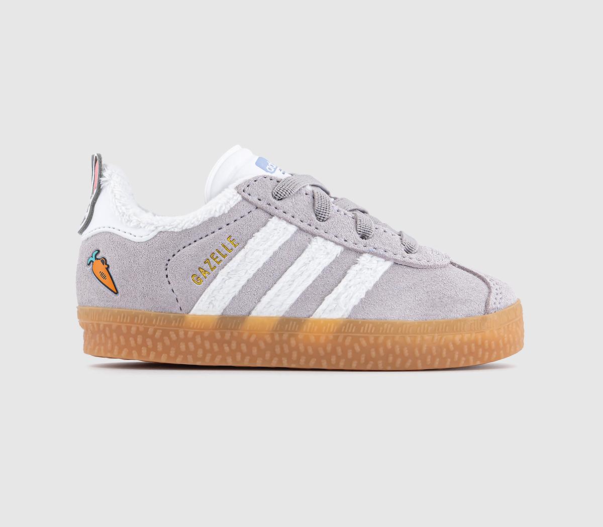 adidas Gazelle 2 Zootopia Infant Trainers Neutral White Gum - Unisex