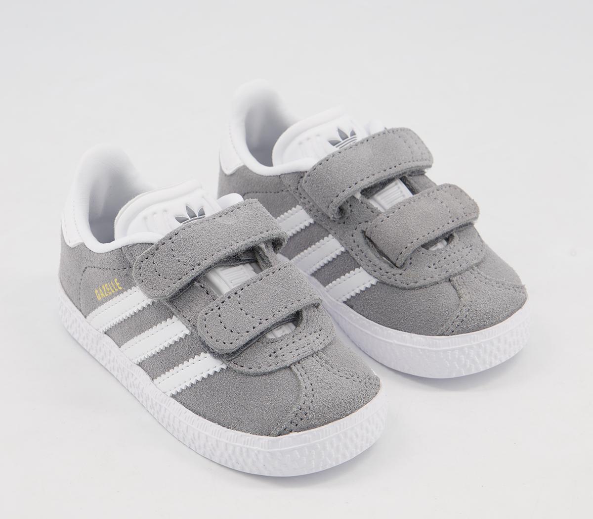 adidasGazelle 2 Infant TrainersGrey White