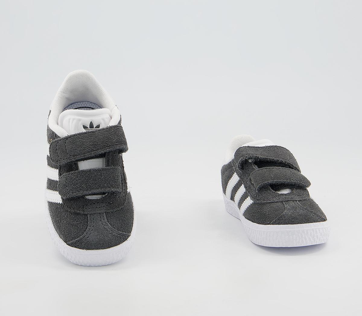 adidas Gazelle 2 Infant Trainers adidas Gazelle 2 Infant Trainers Dark Grey White V