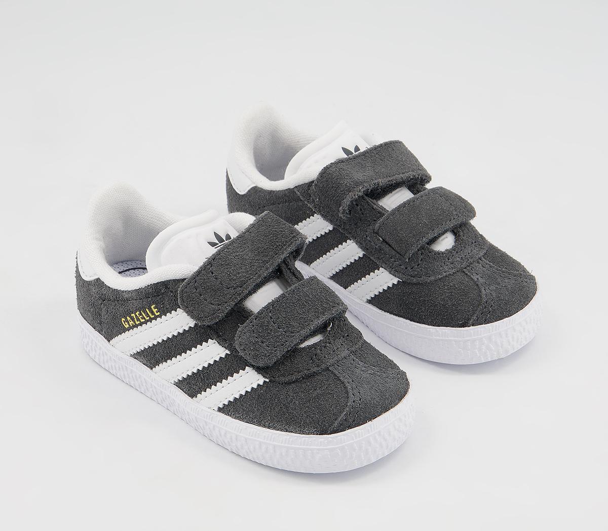 adidas Gazelle 2 Infant Trainers adidas Gazelle 2 Infant Trainers Dark Grey White V