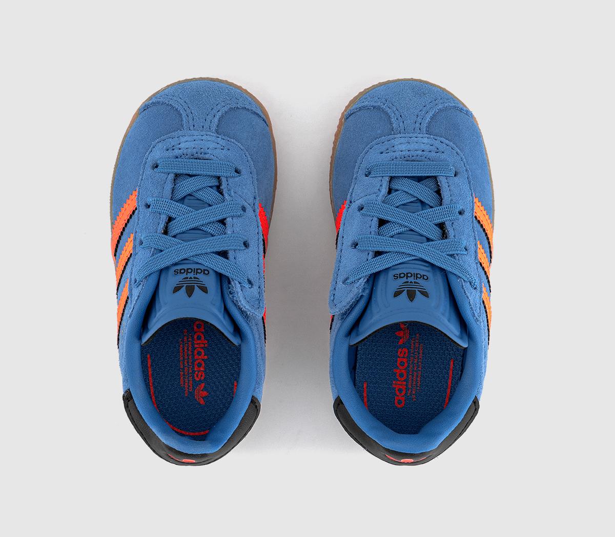 adidasGazelle 2 Infant Trainers adidasGazelle 2 Infant TrainersFocus Blue Solar Orange Black